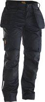 Jobman 2326 Craftsman Trousers Stretch 65232620 - Zwart/Zwart - D116