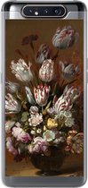 Geschikt voor Samsung Galaxy A80 hoesje - Kunst - Bloemen - Stilleven - Oude meesters - Vintage - Siliconen Telefoonhoesje