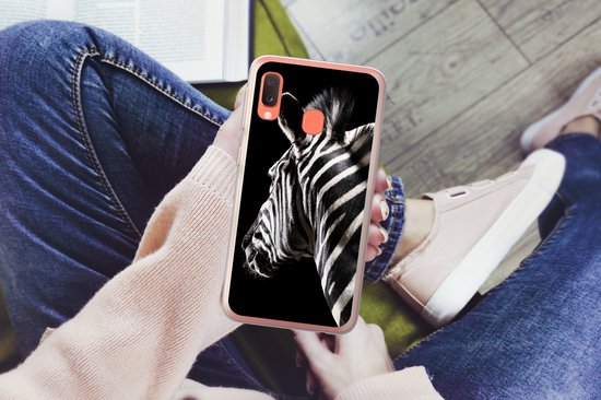 Coque Samsung Galaxy A20e - Zebra - Animaux Sauvages - Motifs - Siliconen