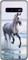 Geschikt voor Samsung Galaxy S10 hoesje - Paarden - Lucht - Zee - Siliconen Telefoonhoesje