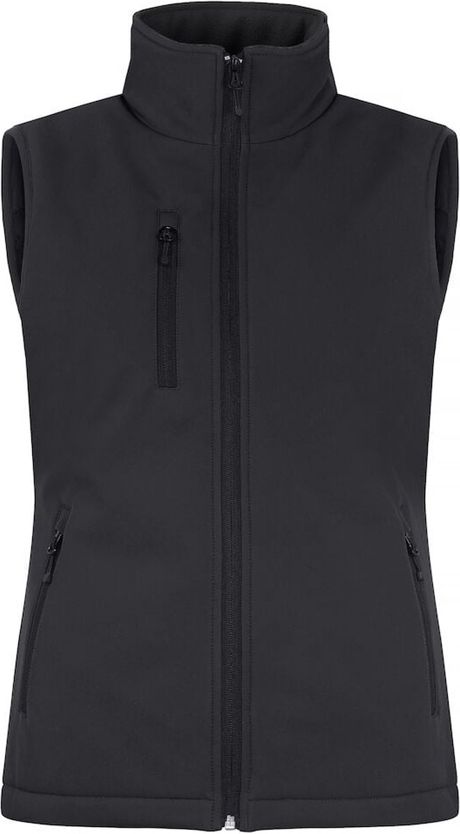 Clique Padded Softshell Vest Women 020959 - Zwart - M - Clique