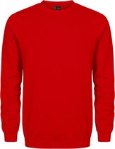 Unisex Sweater 'Promodoro' met ronde hals Fire Red - XS