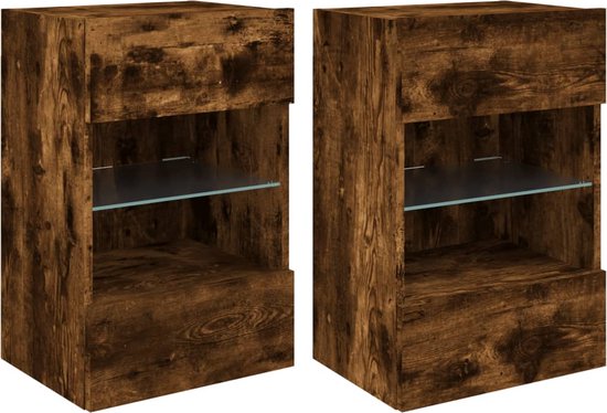 vidaXL-Tv-wandmeubels-met-LED-2-st-40x30x60,5-cm-gerookt-eikenkleurig