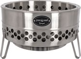 Bol.com Feuerhand Vuurschaal Tyropit - Zilver - 57x57x34.9cm - Modern aanbieding