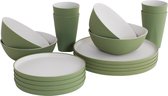 Bol.com Outwell Gala 4 Person Dinner Set Shadow Green aanbieding