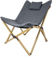 Bol.com Bo-Camp Urban Outdoor collection - Relaxstoel - Wembley - M - Nika - Grijs aanbieding
