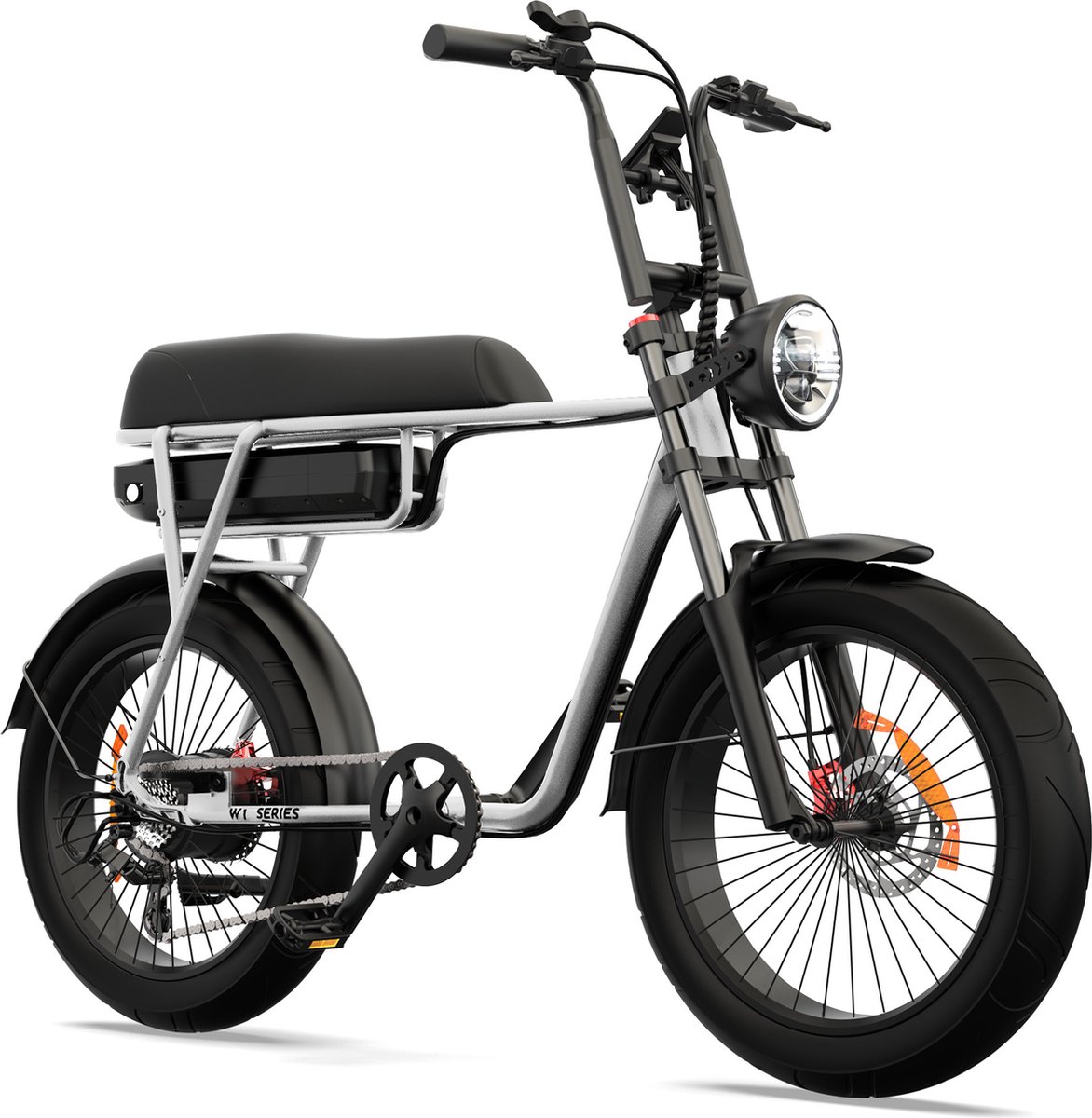 Pinscher Fatbike Elektrische Fatbikes - Elektrische Fiets - E Bike - Zilver