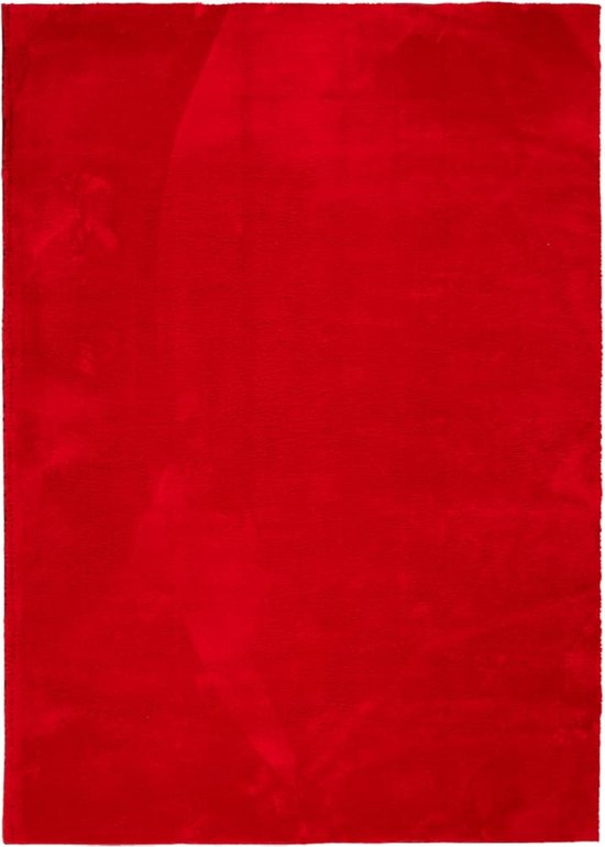 vidaXL - Vloerkleed - HUARTE - laagpolig - zacht - wasbaar - 200x280 - cm - rood