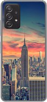 Geschikt voor Samsung Galaxy A53 5G hoesje - New York - Manhattan - Empire State Building - Siliconen Telefoonhoesje