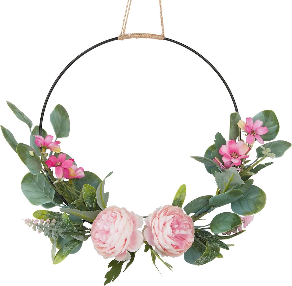 Lot De 2 Couronnes Fleurs Artificielles Mariage – Bohème Pour Cérémonie, Fête Ou Photoshoot