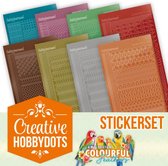 Creative Hobbydots Stickerset 22 - Amy Design - Colourful Feathers