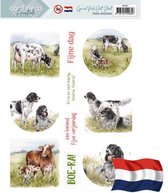 Push Out Scenery Special - Card Deco Essentials - Farm Animals - Dutch
