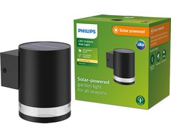 Philips LED Philips Fyce solar wandlamp - zwart