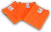 Set van 3 Oranje Reflecterende Veiligheidsvesten | Lichtgewicht, Unisex en Fluoriserend | Geschikt voor Hardlopen en Fietsen