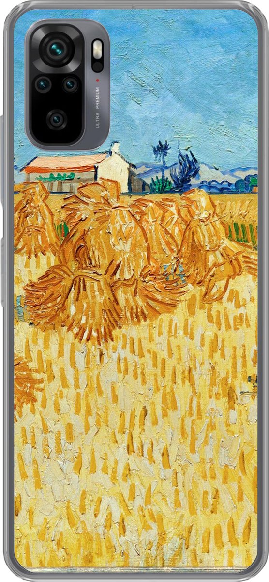 Telefoonhoesje Geschikt voor Xiaomi Geschikt voor Redmi Note 10 Pro hoesje - Oogst in de Provence - Vincent van Gogh - Siliconen Telefoonhoesje Telefoonhoesje
