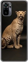 Coque de téléphone compatible avec Xiaomi et Redmi Note 10S - Léopard - Animaux - Tache - Coque en Siliconen