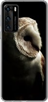Geschikt voor Huawei P40 hoesje - Uil - Vogel - Portret - Siliconen Telefoonhoesje