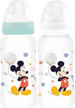 Set de 2 biberons THERMOBABY MICKEY COOL - 360 ml - Anti-colique - 3 positions