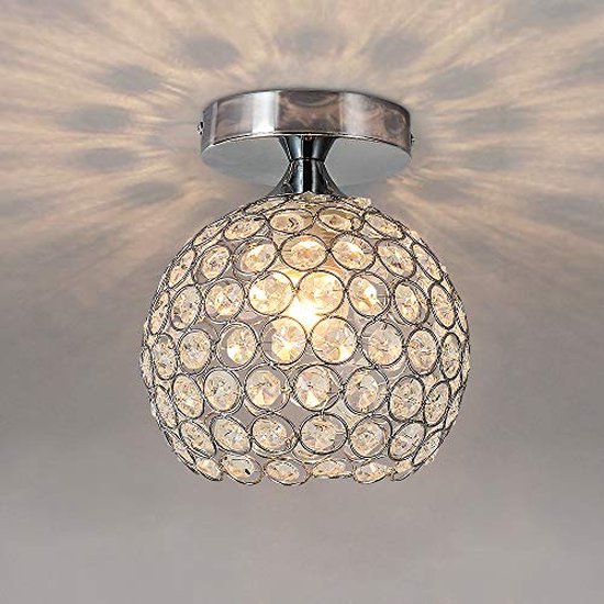 Goeco Plafondlamp - 21cm - Klein - E27 - Dia 18cm - Lamp Niet Inbegrepen