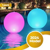 Boule Solar LED COOL'R® - Eclairage piscine - Eclairage bassin - Eclairage piscine flottante - Eclairage d'ambiance - Spectacle lumineux LED - Éclairage d'ambiance pour l'extérieur - Etanche