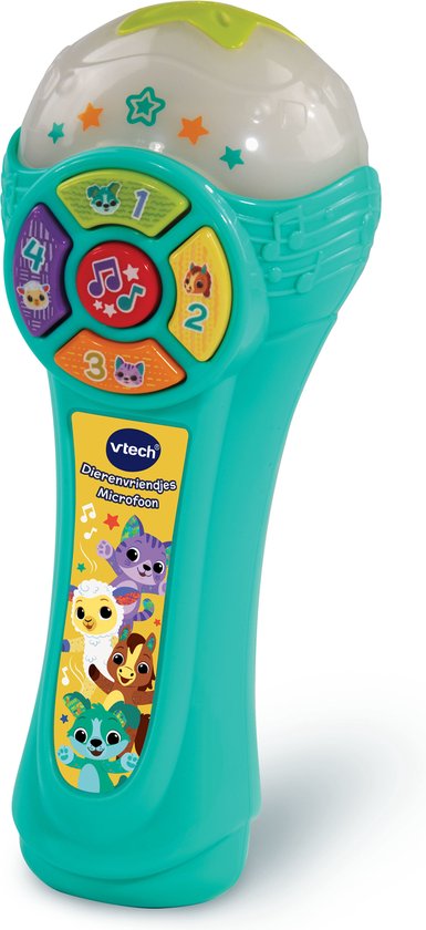 Foto: Vtech baby dierenvriendjes microfoon interactieve microfoon educatief baby speelgoed licht geluidseffecten vanaf 1 jaar