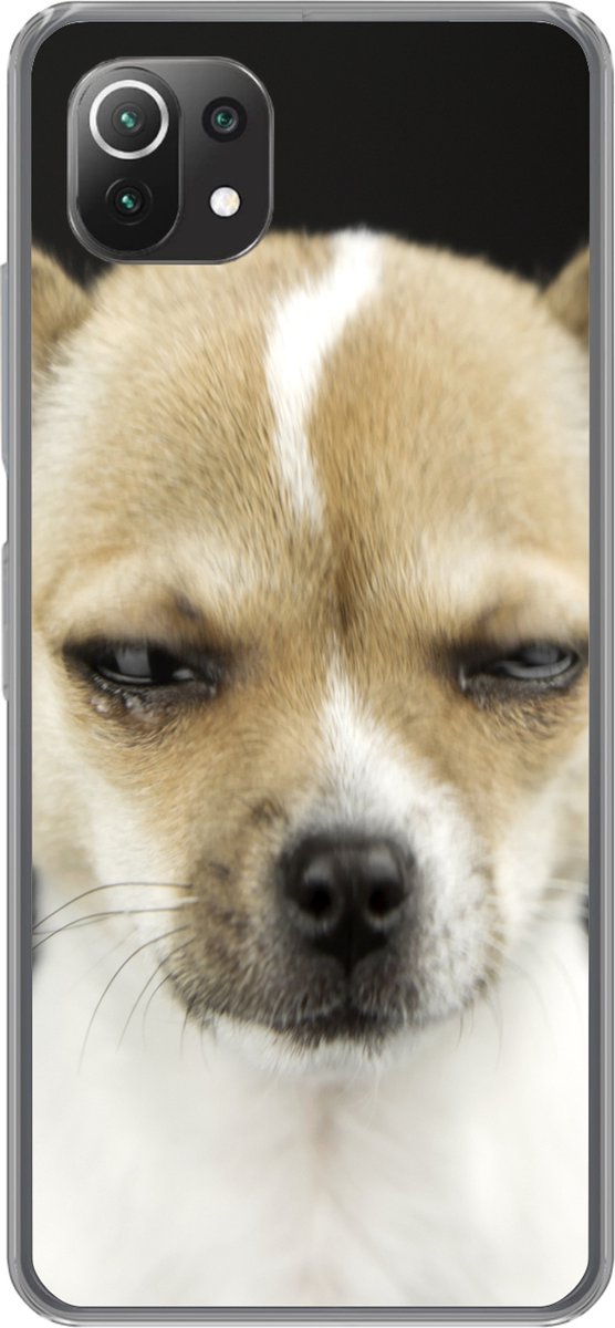 Telefoonhoesje Geschikt voor Xiaomi Mi 11 Lite hoesje - Hond - Huisdieren - Portret - Siliconen Telefoonhoesje Telefoonhoesje