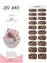 Gel Nail Wraps – Gel Nagel Wraps – Gel Nail Stickers – Gel Nagel Folie - UV lamp – Leopard