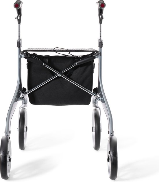 TrustCare® Let'sMove Outdoor Rollator - Grey (With Backrest - View #13