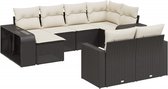 vidaXL-10-delige-Loungeset-met-kussens-poly-rattan-zwart