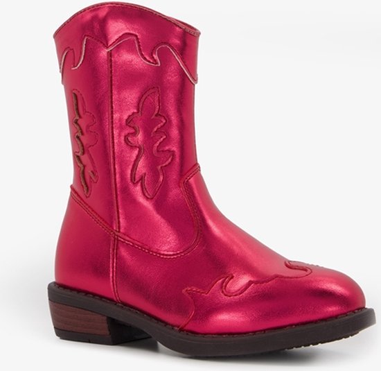 Blue Box meisjes cowboy western boots roze metallic - Maat 25