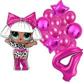 LOL ballon set - 68x86cm - Folie Ballon - L.O.L. Suprise - Themafeest - 4 jaar - Verjaardag - Ballonnen - Versiering - Helium ballon
