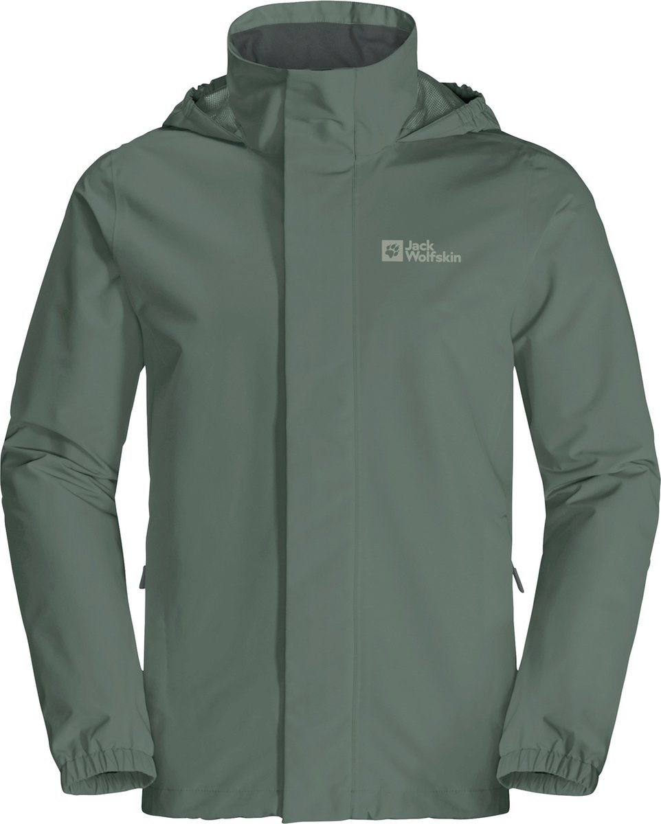Jack Wolfskin STORMY POINT 2L JKT M Heren Outdoorjas - hedge groen - Maat L