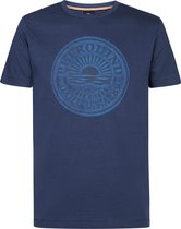 Petrol Industries - Heren Artwork T-shirt Bomb - Blauw - Maat M