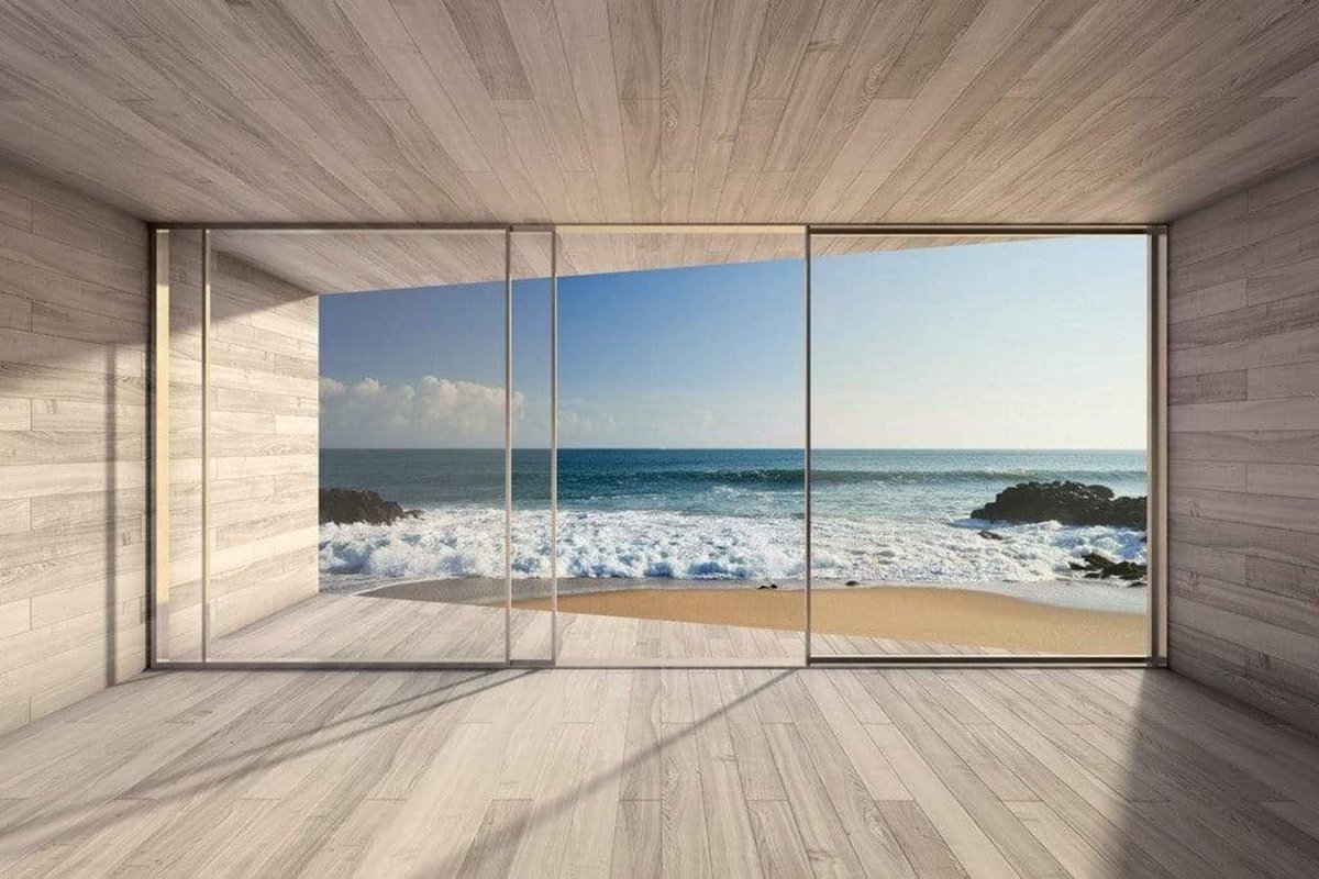 Fotobehang - Large Window 375x250cm - Vliesbehang