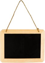 Krijtbordje Dubbelzijdig Hangend - DIY-Deco & Hobby/Creatief - Duurzaam & Onbehandeld Hout - 25x18.5x1cm