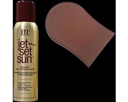 JET SET SUN Instant Bronzer Self Tanning Mist. 150ml + Handschoen