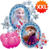 Frozen Disney Ballon XXL 76 cm + 6 Kleur Ballonnen 32 cm - Verjaardag Versiering - Folieballon Ongevuld - Ballonnenboog Decoratie Feest - Party Slinger Jongen Meisje