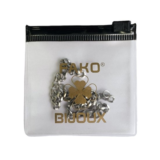 Fako Bijoux® - Schakelarmband Gourmet - Cuban Link - Armband Staal - RVS - 5mm - 18cm - Zilverkleurig - Fako Bijoux®