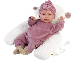 Llorens Babypop Mimi roze met geluid kussen en speen 42 cm