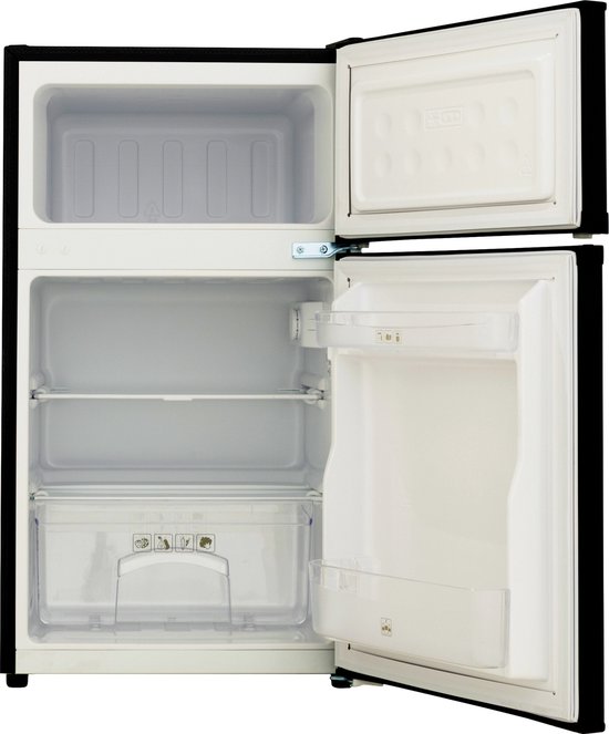 Exquisit KGC087-25-040EB - Koel-vriescombinatie - 5 Jaar Garantie - 85 cm hoog - 4* vriesvak - 85 Liter- Zwart van Exquisit — afbeelding 3