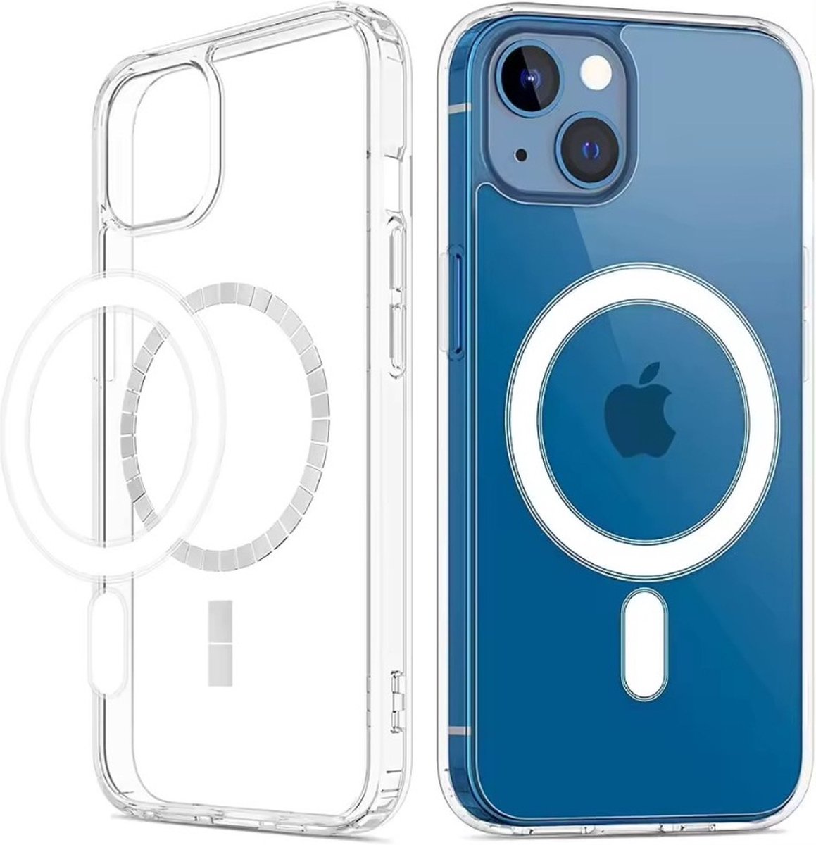 Techgrip - Hoesje geschikt voor iPhone 13 Transparant Magsafe Compatible