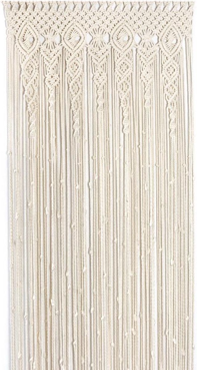 Deurgordijn - Macrame wandhangend deurgordijn - Trouwachtergrondkleed - 90X180cm
