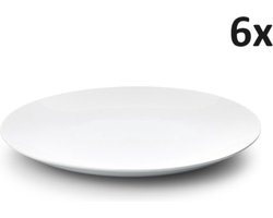 Luxe Borden - 27 cm - 6 Stuks - Wit - Horeca - Set - Pack - Witte Borden - Kwaliteit - Porselein - Dinerbord - Ontbijtbord - Lunchbord Luxe Borden - 27 cm - 6 Stuks - Wit - Horeca - Set - Pack - Witte Borden - Kwaliteit - Porselein - Dinerbord - Ontbijtbord - Lunchbord