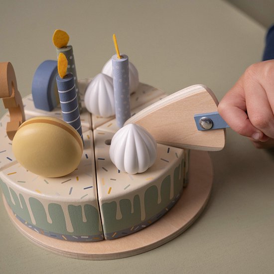 Little Dutch Verjaardagstaart Blauw FSC van Little Dutch — afbeelding 4