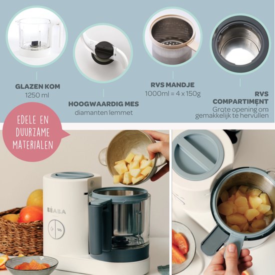 Béaba Babycook Neo Foodprocessor - 4-in-1 - 1250 ml Glazen Kom