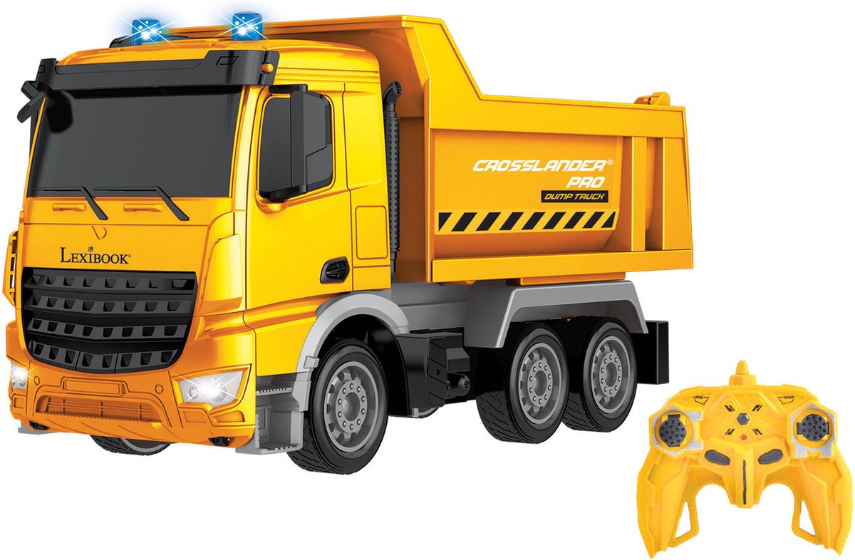 Crosslander PRO ® Radiogestuurde Kiepwagen met licht en sounds effecten.