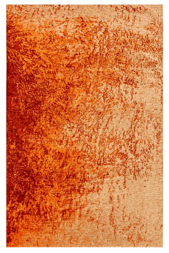 Vloerkleed Reflect met verbrand oranje en ivoor antiek effect - 200 x 280 cm