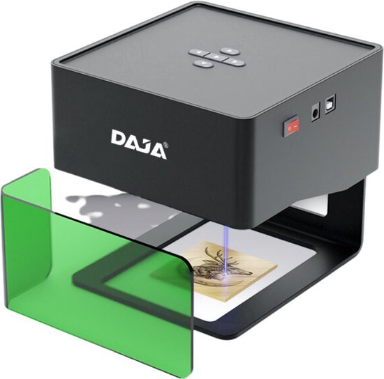 Daja Laser Graveermachine - Laser Engraver Bluetooth - Graveer Machine Met App, Zwart, Bluetooth