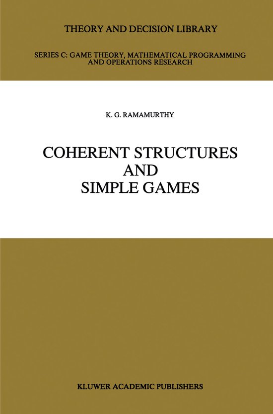 Theory and Decision Library C6- Coherent Structures and Simp ... - cover