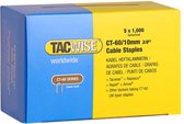 Tacwise kabelnieten voor tacker - Type CT60 - 10 mm - Gegalvaniseerd - 5000 stuks